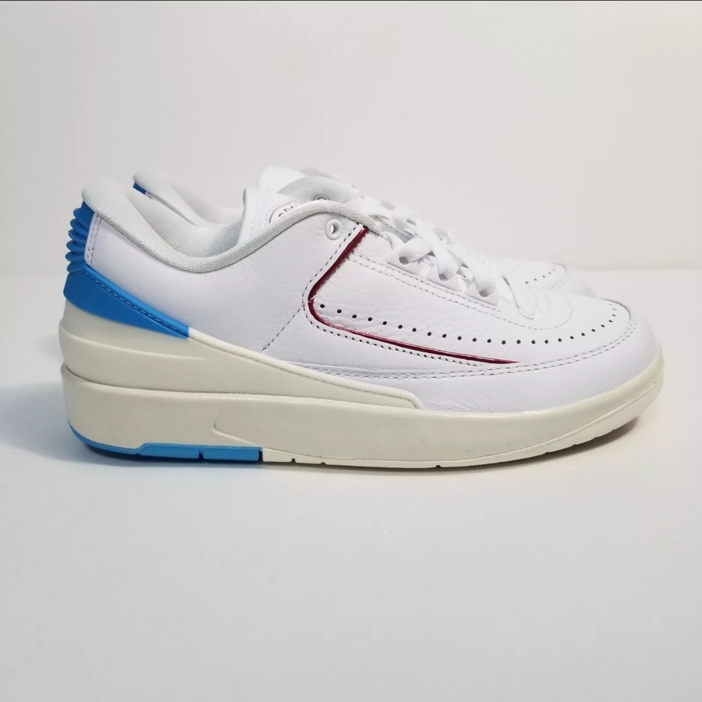 Air Jordan Size 7 Women Retro 2 Low UNC to Chicago White Blue Shoes DX4401-164